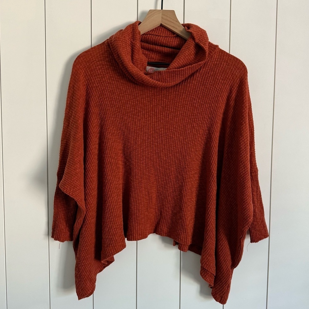 Free People Cowl Neck Sweater Top